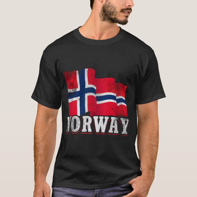 Camiseta Bandera noruega (Anverso)