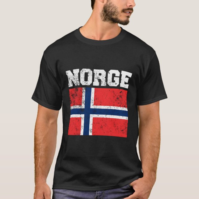Camiseta Bandera noruega (Anverso)