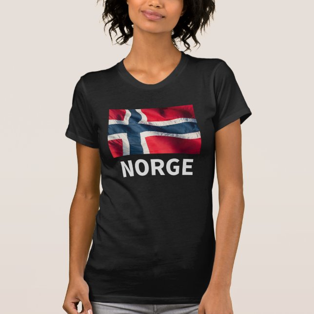 Camiseta Bandera noruega (Anverso)