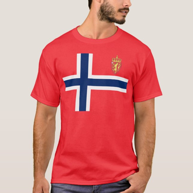 Camiseta Bandera noruega (Anverso)