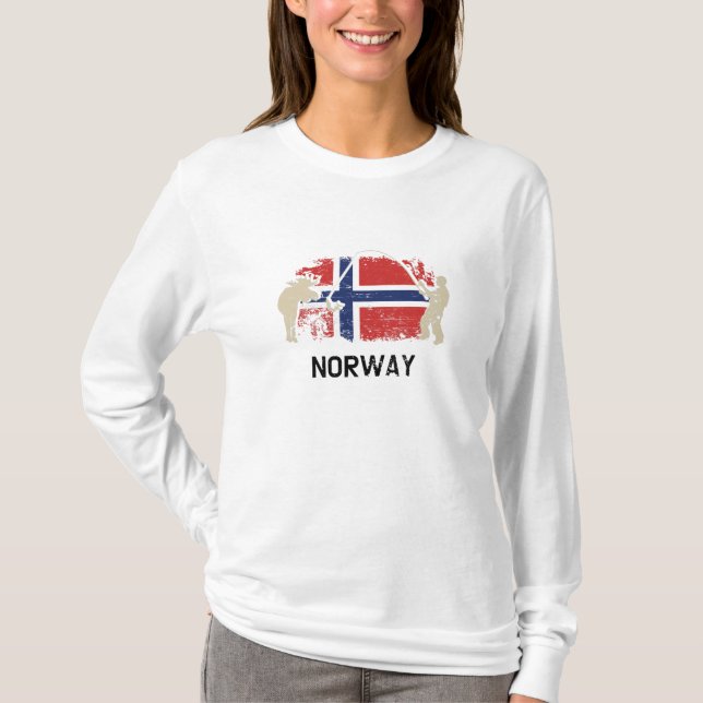 Camiseta Bandera noruega (Anverso)