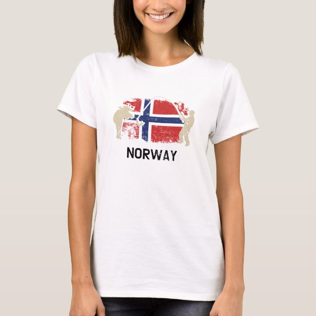 Camiseta Bandera noruega (Anverso)
