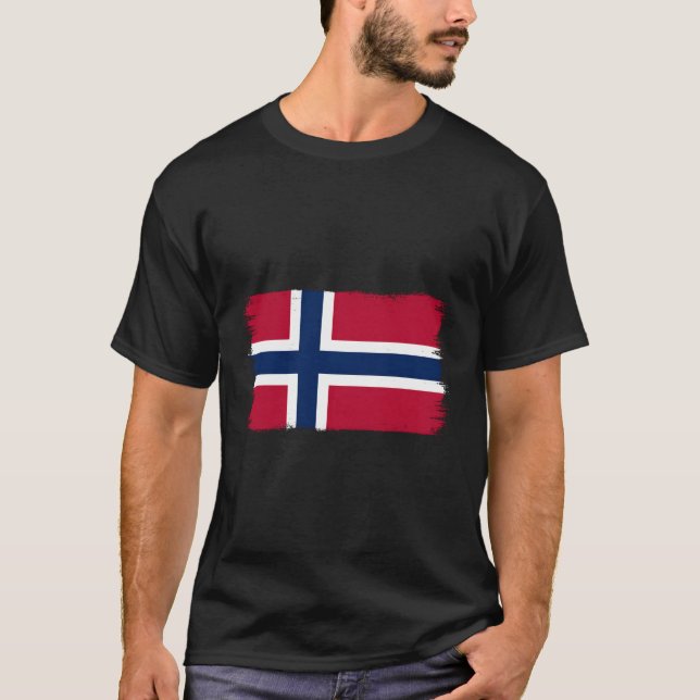 Camiseta Bandera noruega (Anverso)
