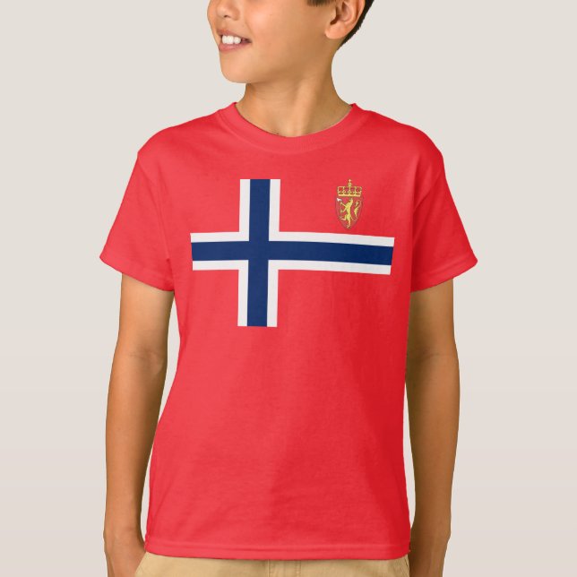 Camiseta Bandera noruega (Anverso)