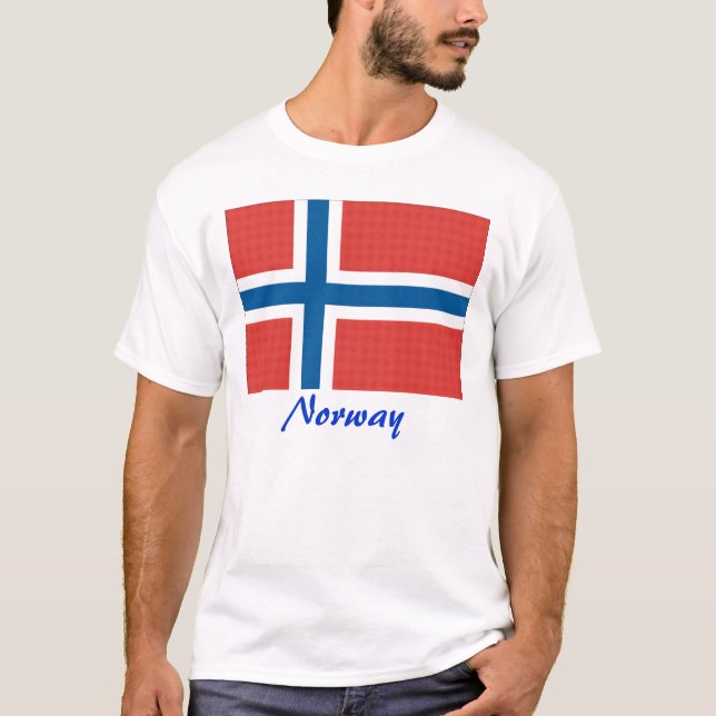 Camiseta Bandera noruega/ Noruega (Anverso)