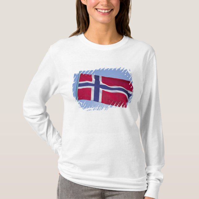 Camiseta bandera noruega RF) (Anverso)