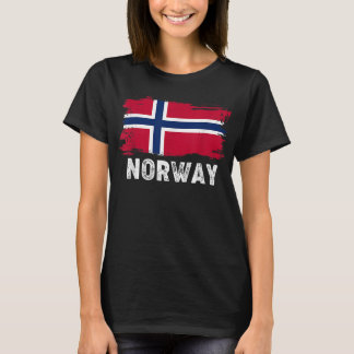 Camiseta Bandera noruega vintage Orgullo familiar noruego
