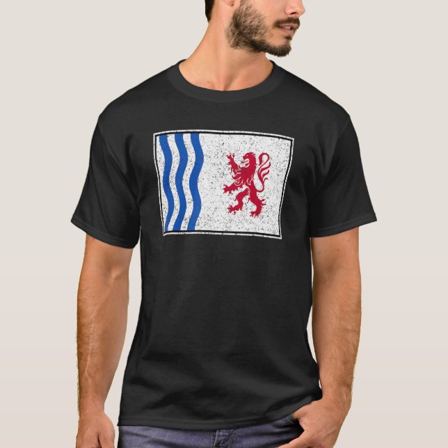 CAMISETA BANDERA NOUVELLE-AQUITAINE FRANCIA SUROESTE (Anverso)