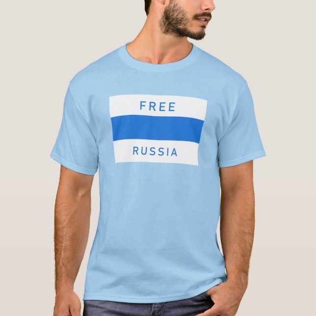 Camiseta Bandera nueva de Rusia Libre (Anverso)