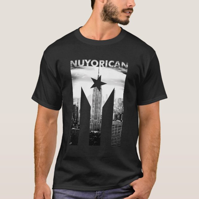 Camiseta Bandera Nuyoricana De Puerto Rico Imprimir (Anverso)