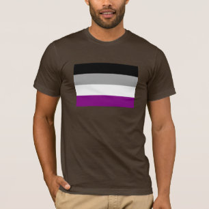 CAMISETA BANDERA OFICIAL DE ORGULLO ASEXUAL