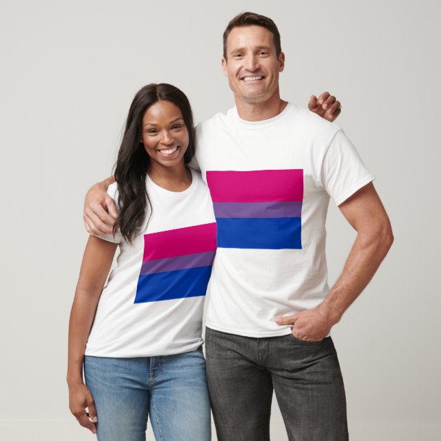 CAMISETA BANDERA OFICIAL DE ORGULLO BISEXUAL (Unisexo)