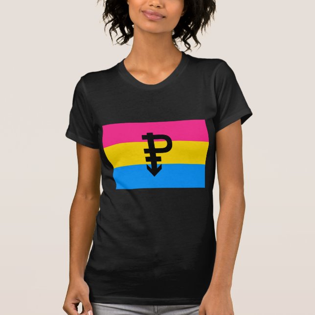 CAMISETA BANDERA OFICIAL DE ORGULLO PANSEXUAL (Anverso)