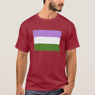 CAMISETA BANDERA OFICIAL DEL ORGULLO DE GENDERQUEER