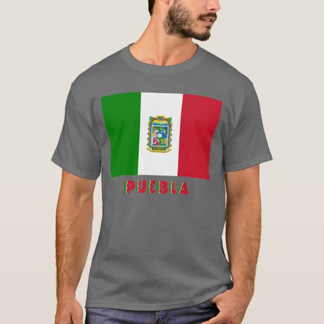 Camiseta Bandera oficiosa de Puebla (Anverso)