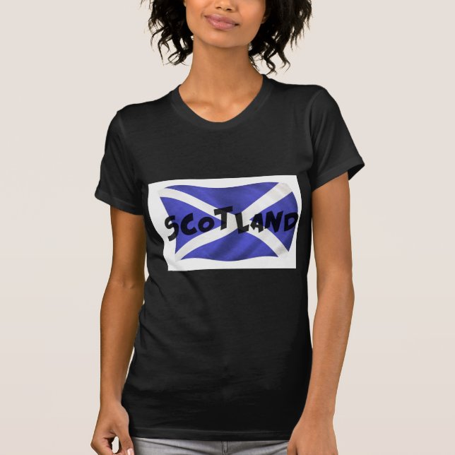 Camiseta Bandera ondulada de Escocia (Anverso)