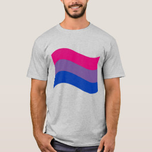 Camiseta Bandera ondulada del Orgullo Bisexual