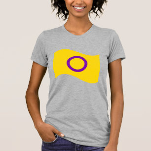 Camiseta Bandera ondulada del Orgullo Intersexual