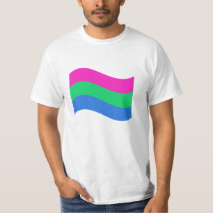 Camiseta Bandera ondulada del Orgullo Polisexual