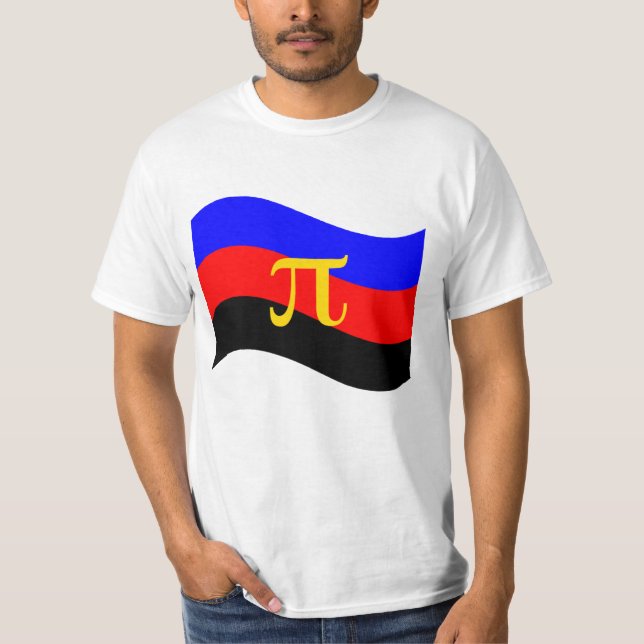 Camiseta Bandera ondulada del símbolo del Orgullo Político (Anverso)