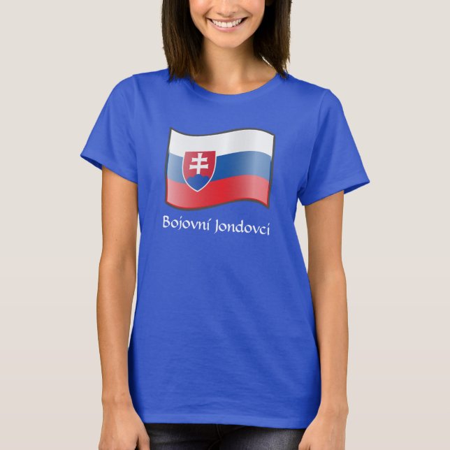 Camiseta Bandera onduladora de Eslovaquia Bojovní Jondovci  (Anverso)