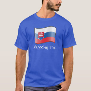Camiseta Bandera onduladora de Eslovaquia Národný Tím T-Shi