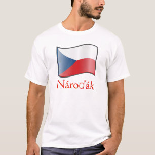 Camiseta Bandera onduladora de la República Checa NároŪák T