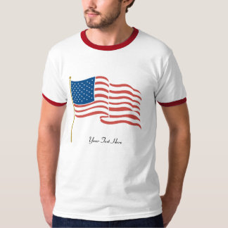 Camiseta Bandera ondulante de Estados Unidos