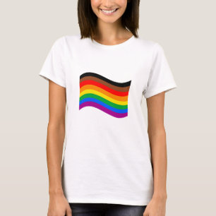 Camiseta Bandera ondulante del Orgullo Arcoiris de Philly