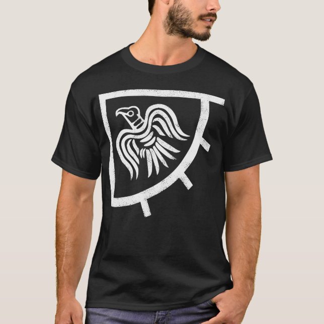 Camiseta Bandera ondulante Raven (Anverso)