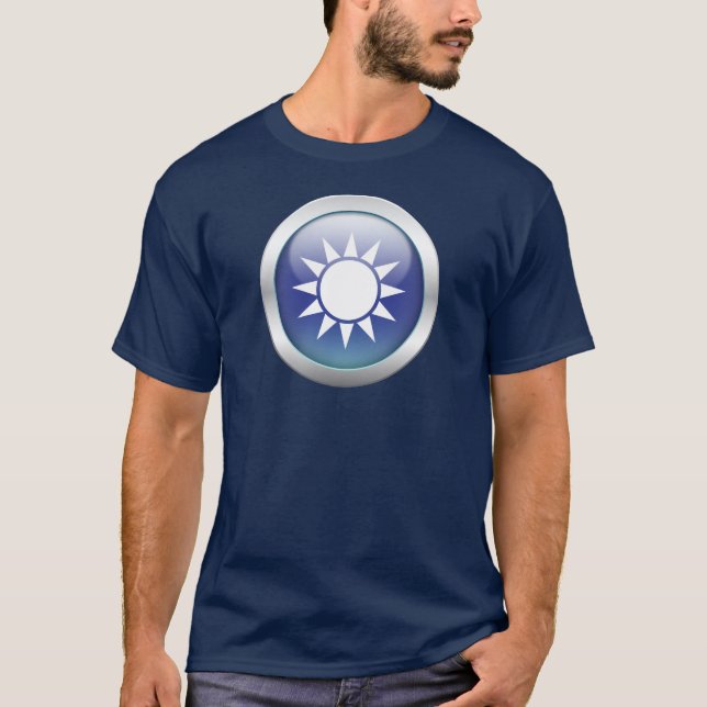 Camiseta Bandera "orbe " de Taiwán (Anverso)
