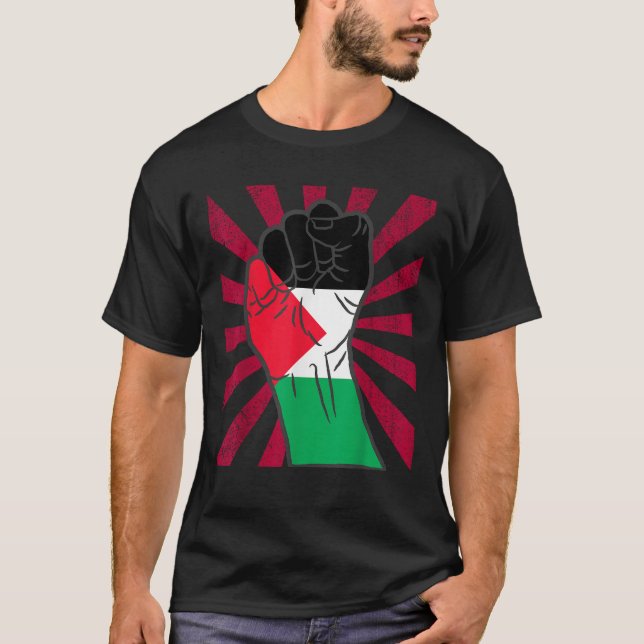Camiseta Bandera Orgullosa de Palestina (Anverso)