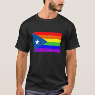Camiseta bandera orgullosa gay del arco iris del país de
