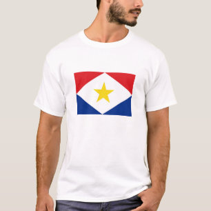 Camiseta bandera Países Bajos de la isla del saba