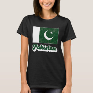 Camiseta Bandera Pakistaní Patrimonio de Pakistán Raíces Pa
