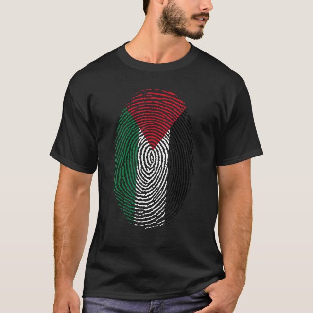 Camiseta Bandera Palestina Adn Hueso Hombres Mujeres Niños (Anverso)