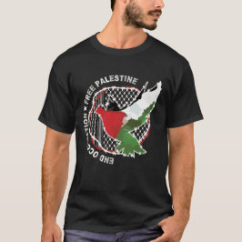 Camiseta Bandera palestina de la libertad árabe Kufiya Hatt