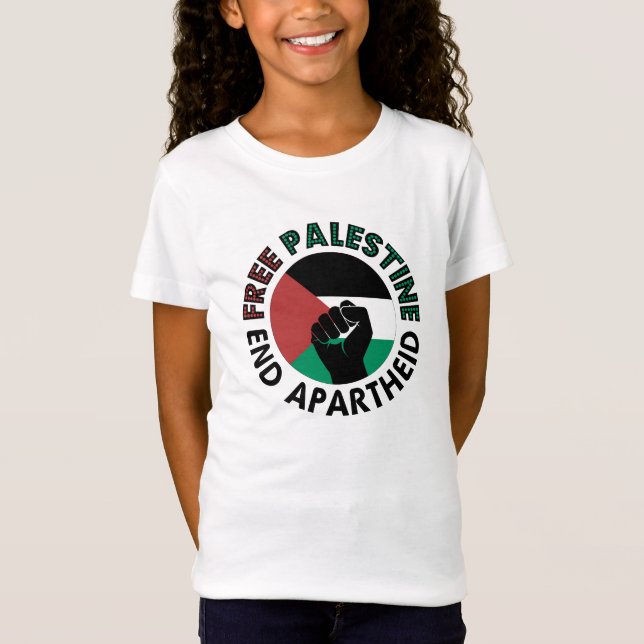 Camiseta Bandera Palestina del Apartheid (Anverso)