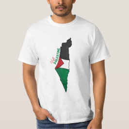 Camiseta Bandera palestina dentro de su mapa, Visita Palest