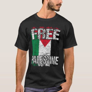 Camiseta BANDERA PALESTINA GRATUITA Vintage GRAN BANDERA PA