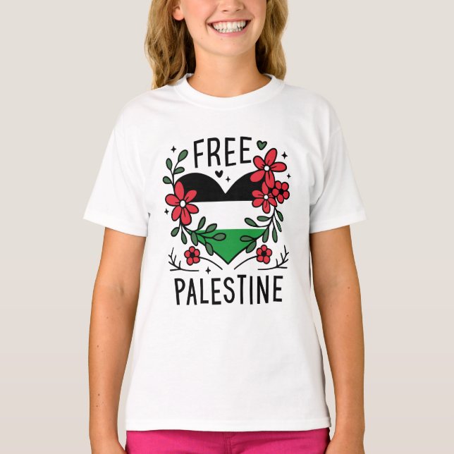 Camiseta Bandera palestina libre (Anverso)