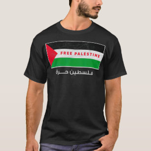 Camiseta Bandera Palestina Libre de Gaza árabe
