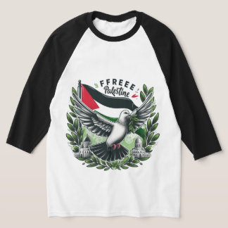 Camiseta Bandera Palestina libre de pichón, salva a Palesti