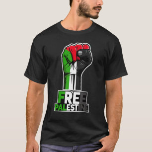 Camiseta Bandera palestina libre de puño palestino