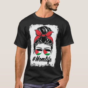 Camiseta Bandera Palestina Mamá palestina desordenada madre