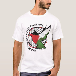 Camiseta Bandera palestina pone fin a ocupación Palestina L