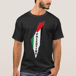 Camiseta Bandera palestina y mapea el Guay del orgullo pale