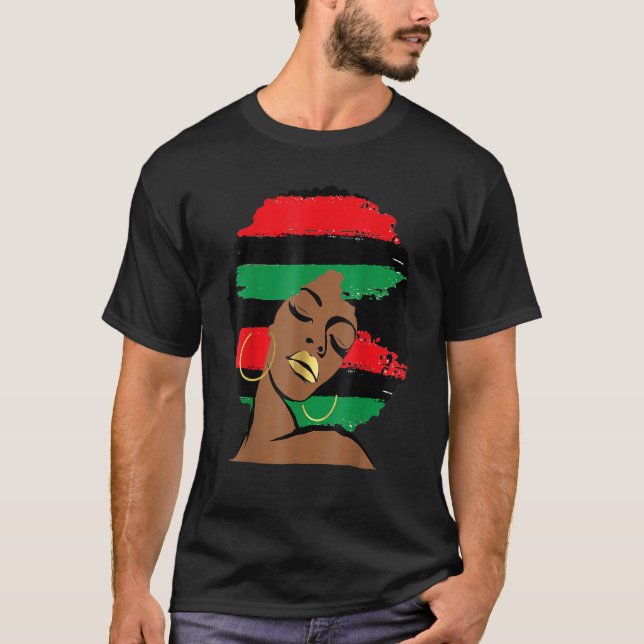 Camiseta Bandera panafricana de la UNIA Historia negra afro (Anverso)