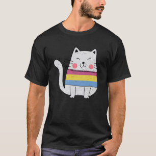 Camiseta Bandera Pansexual Gato del Orgullo Gay Gatos LGBTQ