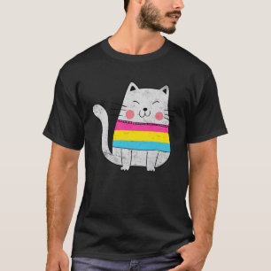 Camiseta Bandera Pansexual Gato del Orgullo Gay Gatos LGBTQ